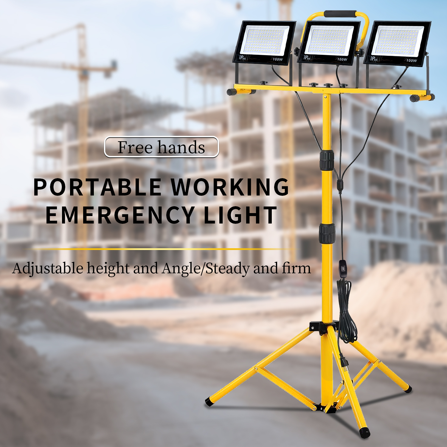 Outdoor Lighting Jobs - 30000 Lumen Work Lights with Stand,Waterproof