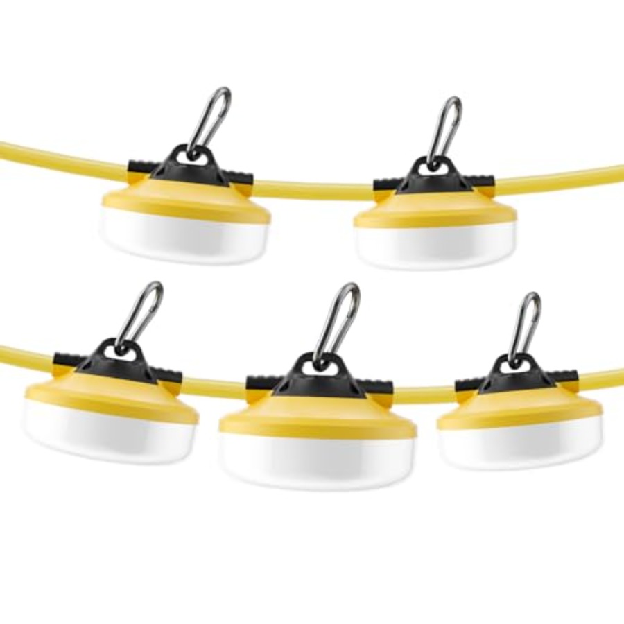 Outdoor Lighting Jobs - LED Construction String Lights 50Feet 5000