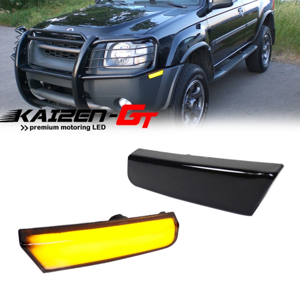 Outdoor Lighting Yellow - Amber LED Car Front Bumper Side