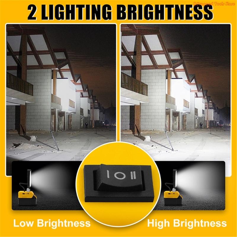 2Pcs Cordless LED Work Light F - Outdoor Lighting Jobs incelemesi ve fiyatı