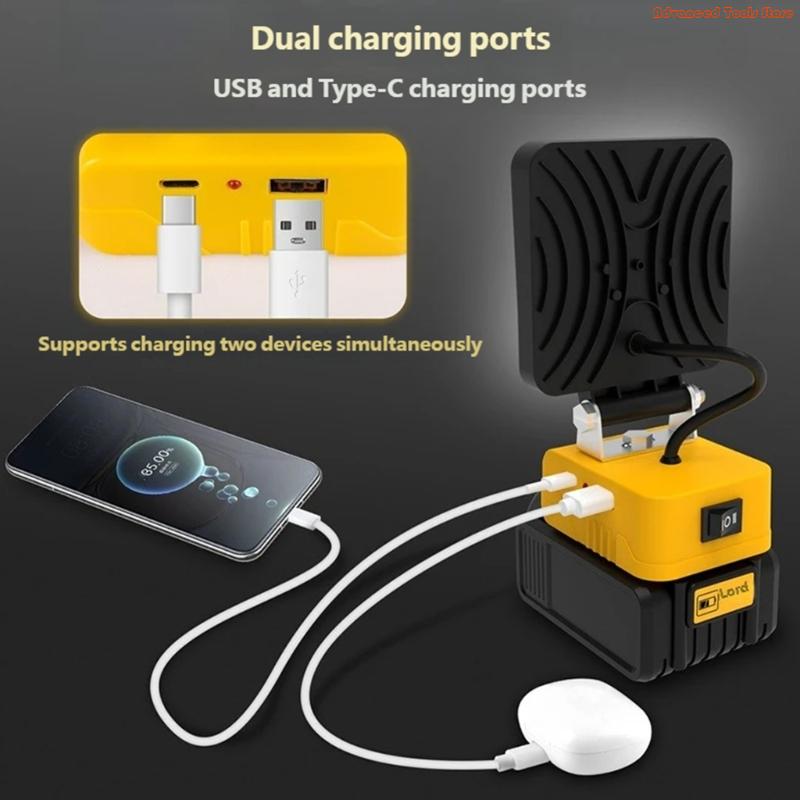 2Pcs Cordless LED Work Light F - Outdoor Lighting Jobs incelemesi ve fiyatı