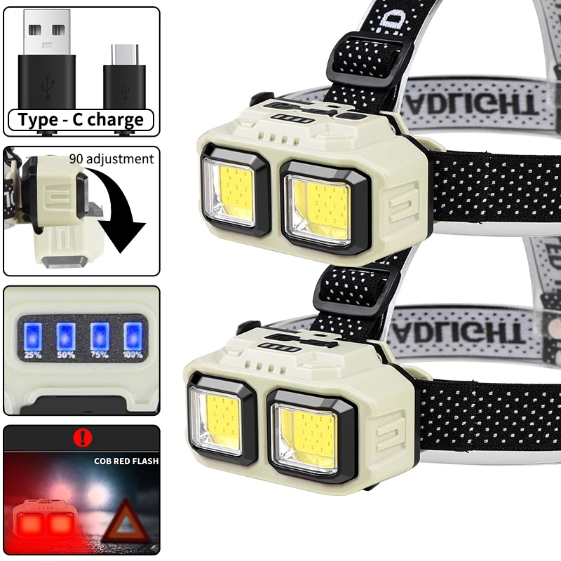 COB LED Headlamp Rechargeable  - Outdoor Lighting Jobs incelemesi ve fiyatı