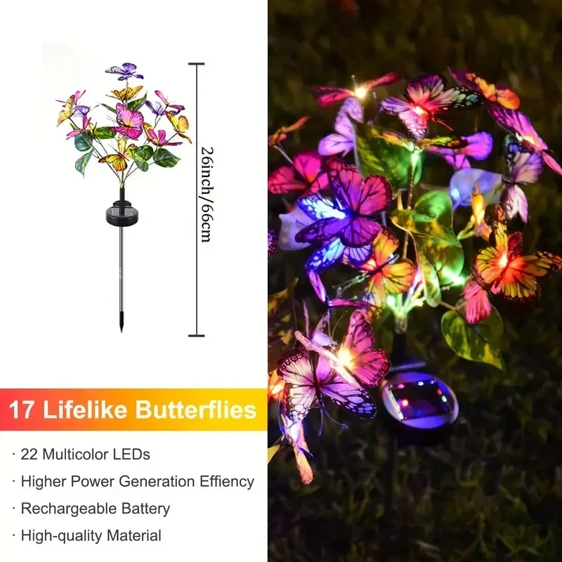 Solar LED Butterfly Garden Lig - Outdoor Lighting Manufacturers incelemesi ve fiyatı