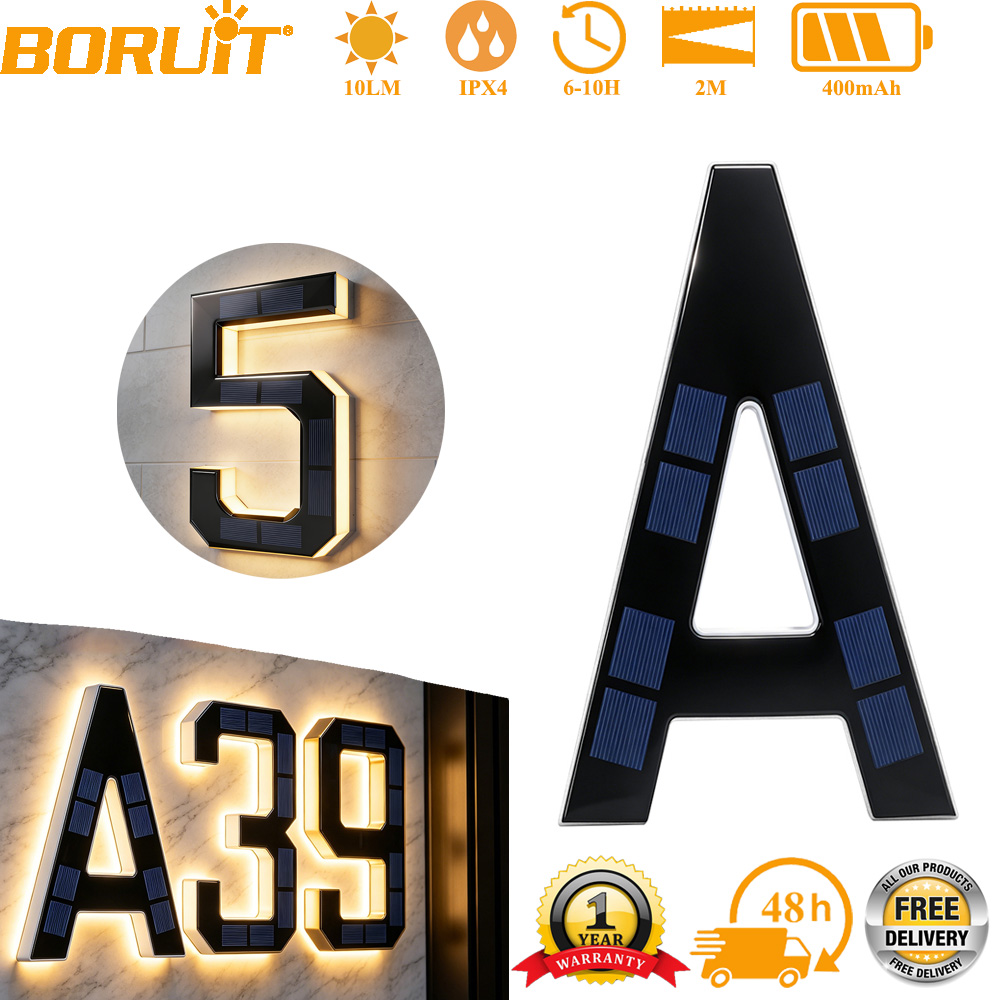 12CM Solar House Number Lights - Motion Sensor Outdoor incelemesi ve fiyatı