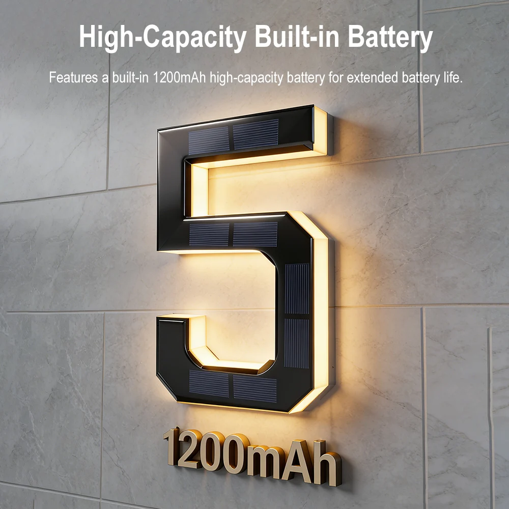12CM Solar House Number Lights - Motion Sensor Outdoor incelemesi ve fiyatı