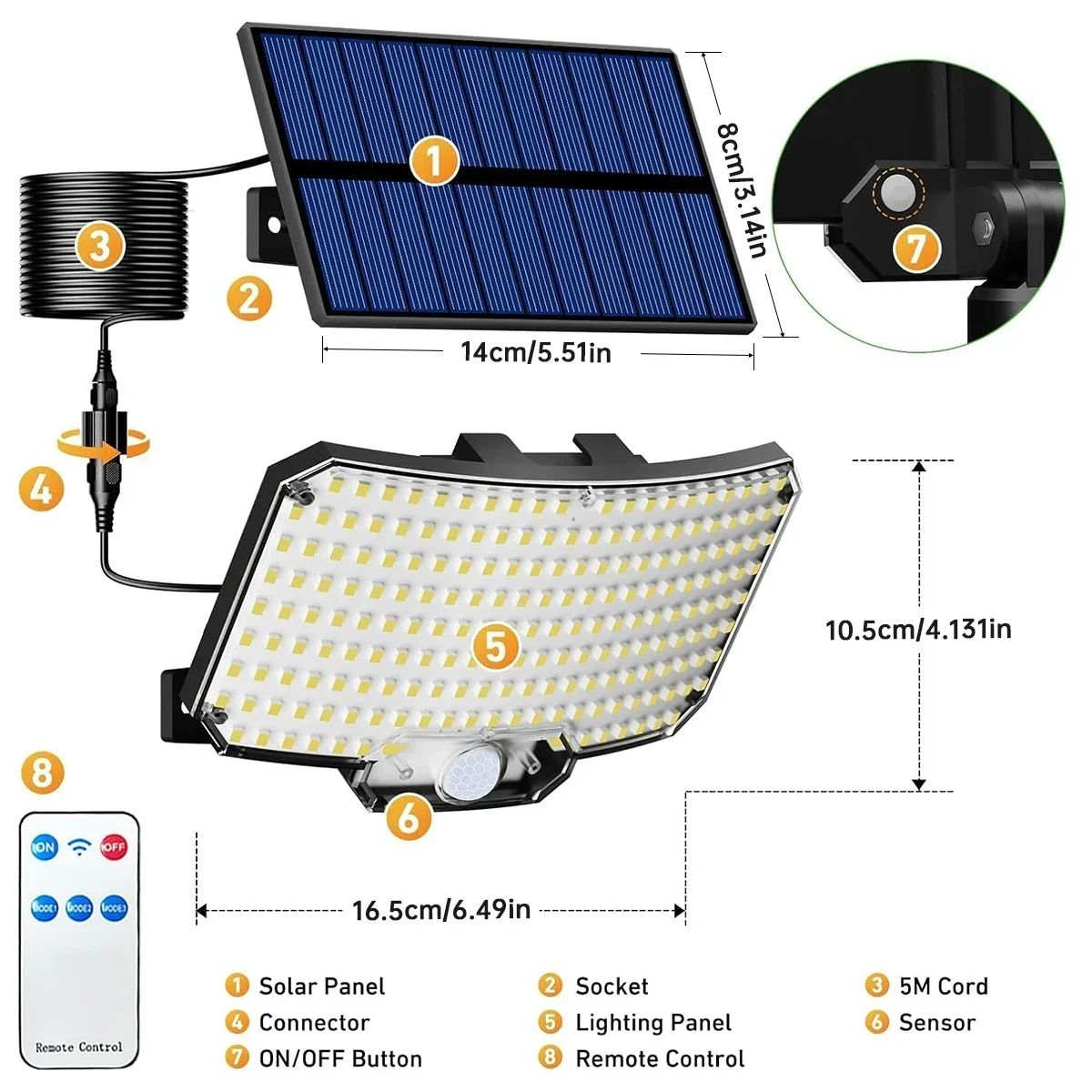 234LED Solar Outdoor Lights Mo - Motion Sensor Outdoor incelemesi ve fiyatı
