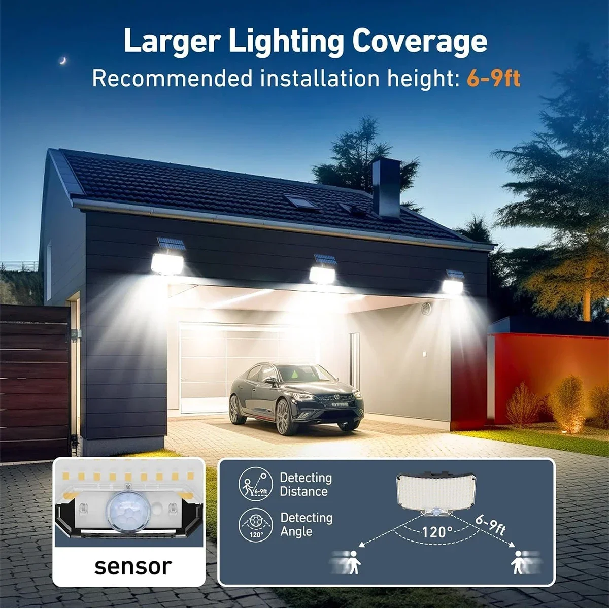234LED Solar Outdoor Lights Mo - Motion Sensor Outdoor incelemesi ve fiyatı