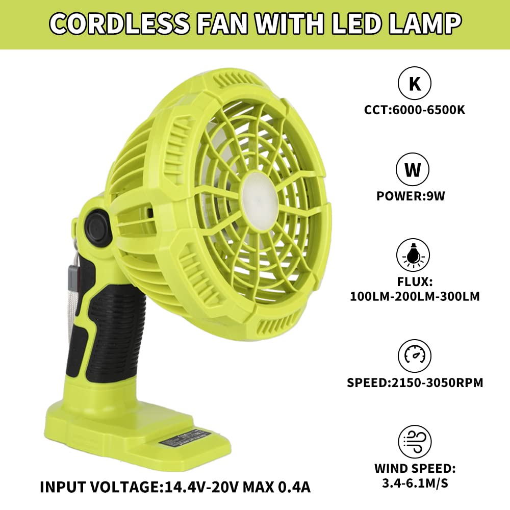 Cordless Portable Fans with 30 - Outdoor Lighting Jobs incelemesi ve fiyatı