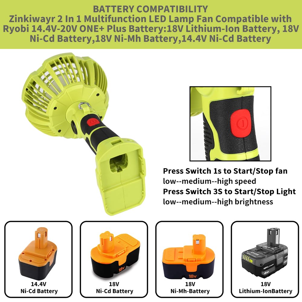 Cordless Portable Fans with 30 - Outdoor Lighting Jobs incelemesi ve fiyatı