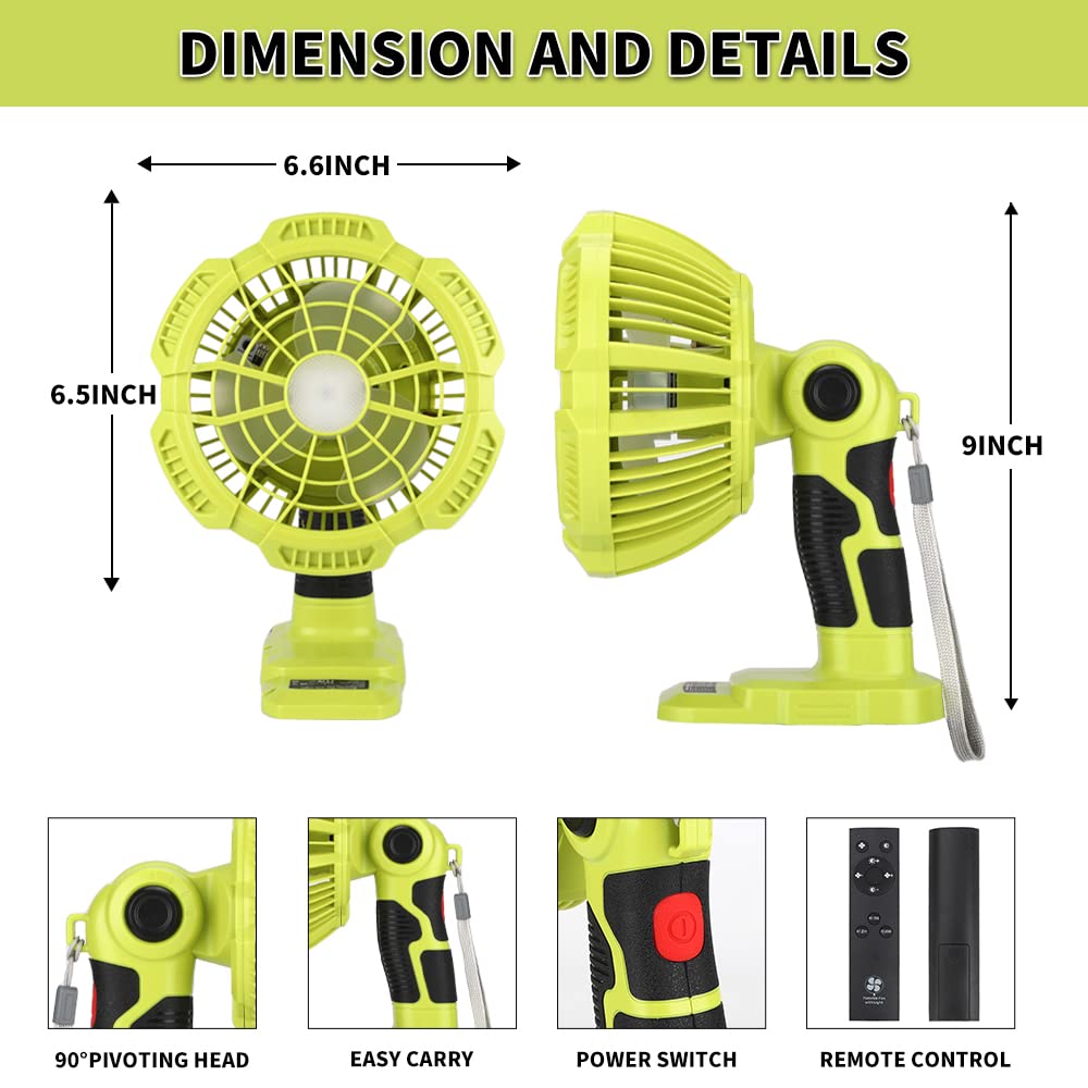 Cordless Portable Fans with 30 - Outdoor Lighting Jobs incelemesi ve fiyatı