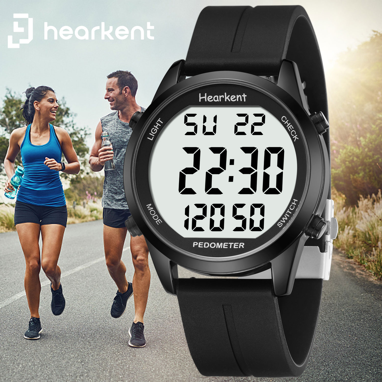 Hearkent Pedometer Watch Men/W - Outdoor Lighting For Steps incelemesi ve fiyatı