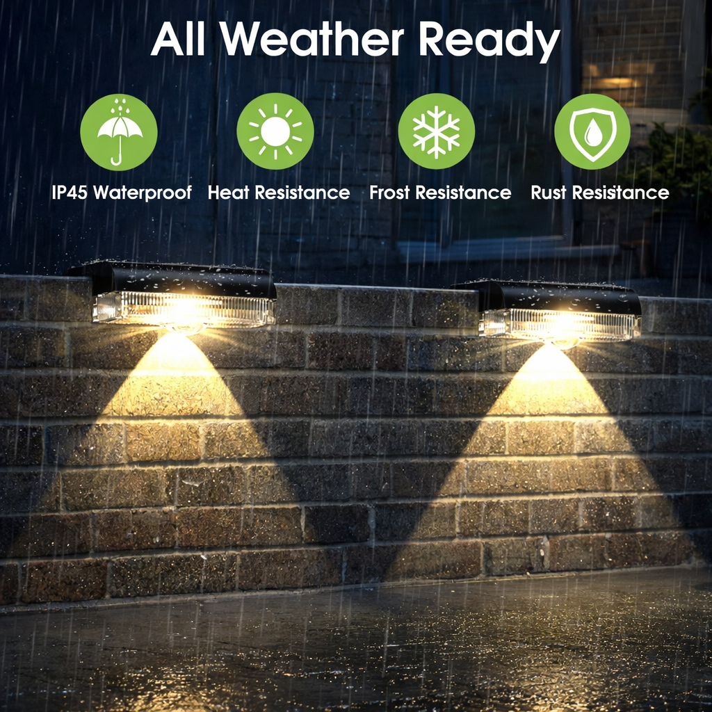 6/14 Pack Outdoor Solar Fence  - Outdoor Lighting For Steps incelemesi ve fiyatı