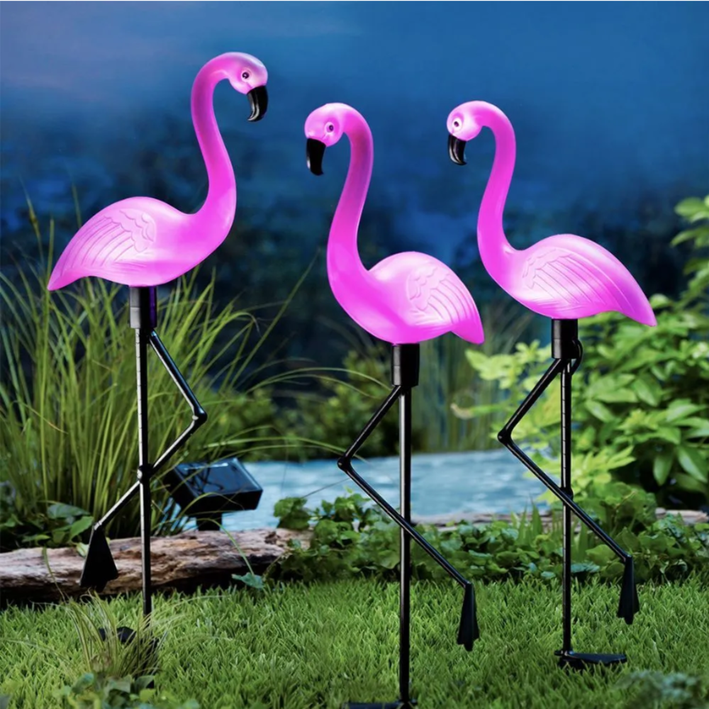 3Pcs Solar Powered Flamingo Gr - Outdoor Lighting Manufacturers incelemesi ve fiyatı
