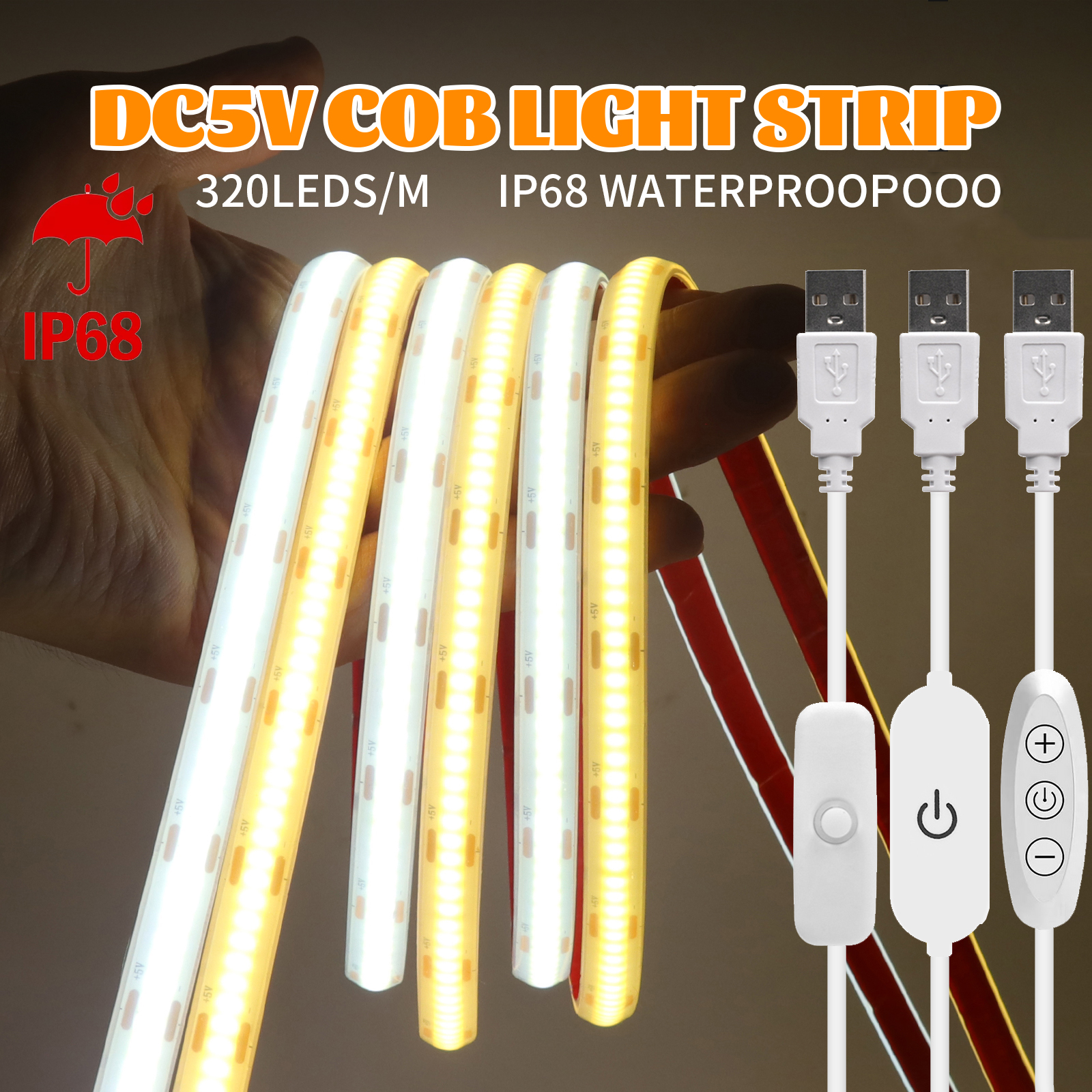 IP68 Waterproof COB LED Strip  - Outdoor Lighting Linear incelemesi ve fiyatı