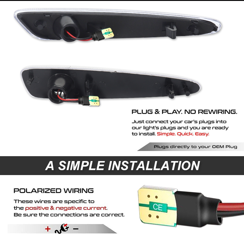 iJDM Front Rear Bumper LED Sid - Outdoor Lighting Yellow incelemesi ve fiyatı