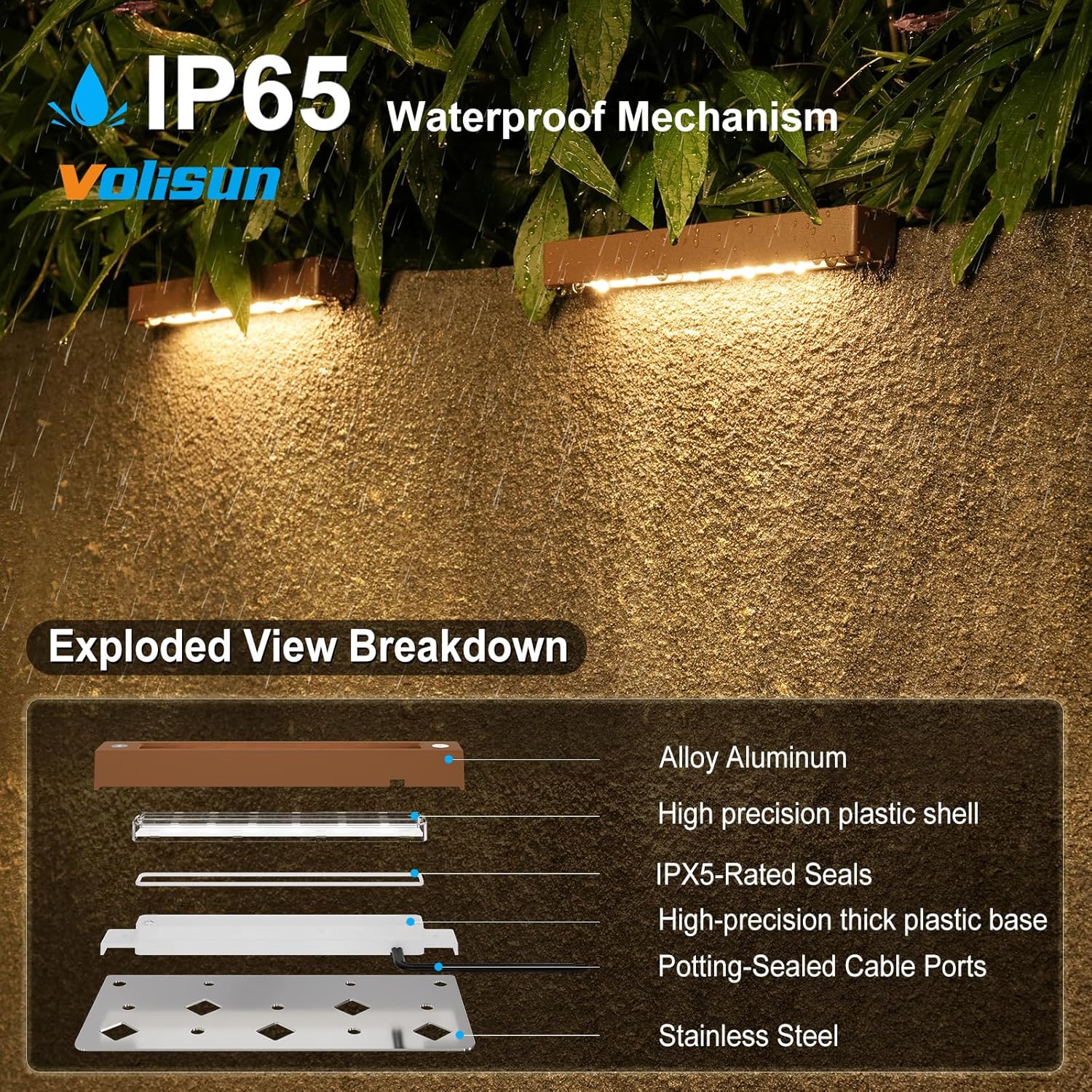 12 Pack 7 Inch Waterproof Cutt - Outdoor Lighting For Steps incelemesi ve fiyatı