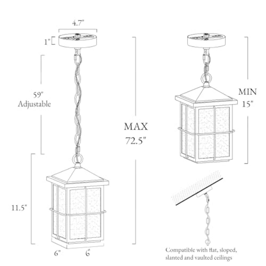 Outdoor Pendant Light Fixture, - Outdoor Lighting Fixtures incelemesi ve fiyatı