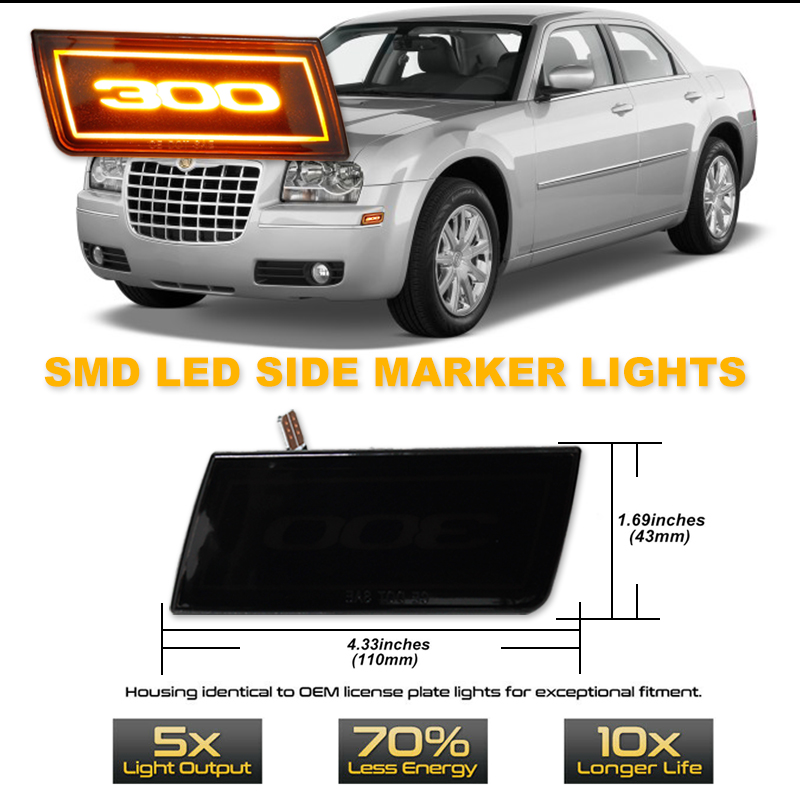 2PCS LED Side Marker Light Amb - Outdoor Lighting Yellow incelemesi ve fiyatı