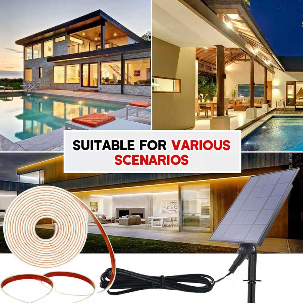 24V Solar COB LED Strip Lights - Outdoor Lighting Linear incelemesi ve fiyatı