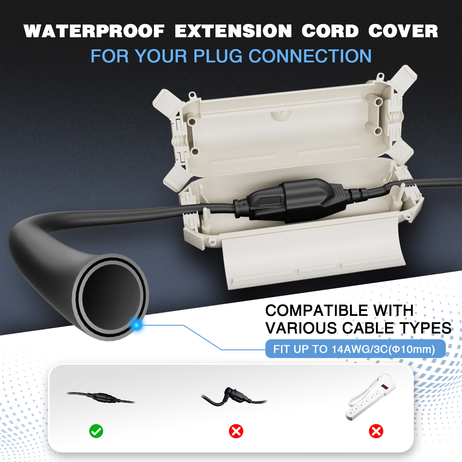 2 Pack Waterproof Outdoor Conn - Outdoor Lighting Manufacturers incelemesi ve fiyatı