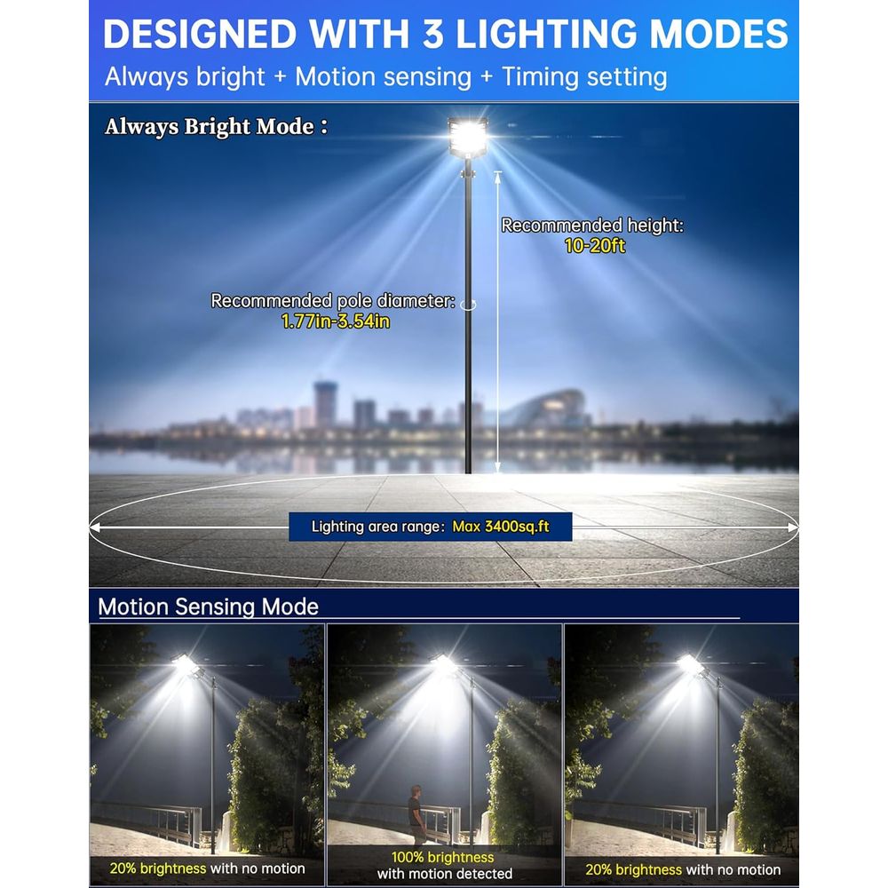 SL-5200W r Street Lights Outdo - Motion Sensor Outdoor incelemesi ve fiyatı