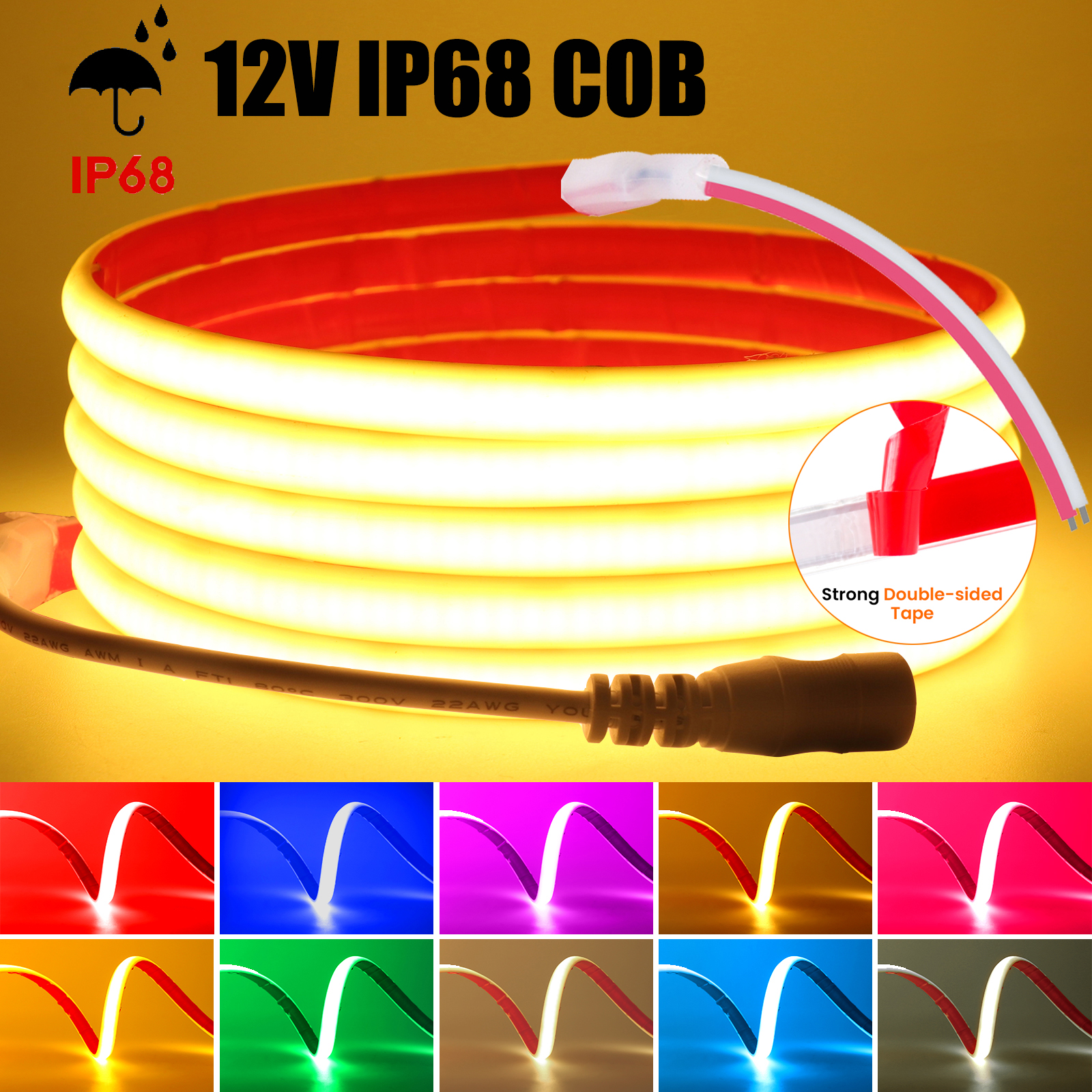 IP68 Waterproof COB LED Strip  - Outdoor Lighting Linear incelemesi ve fiyatı