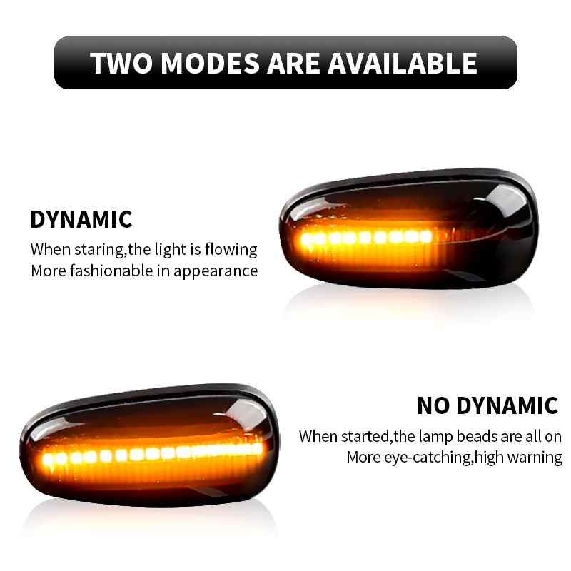 2PCS LED Dynamic Side Marker L - Outdoor Lighting Yellow incelemesi ve fiyatı