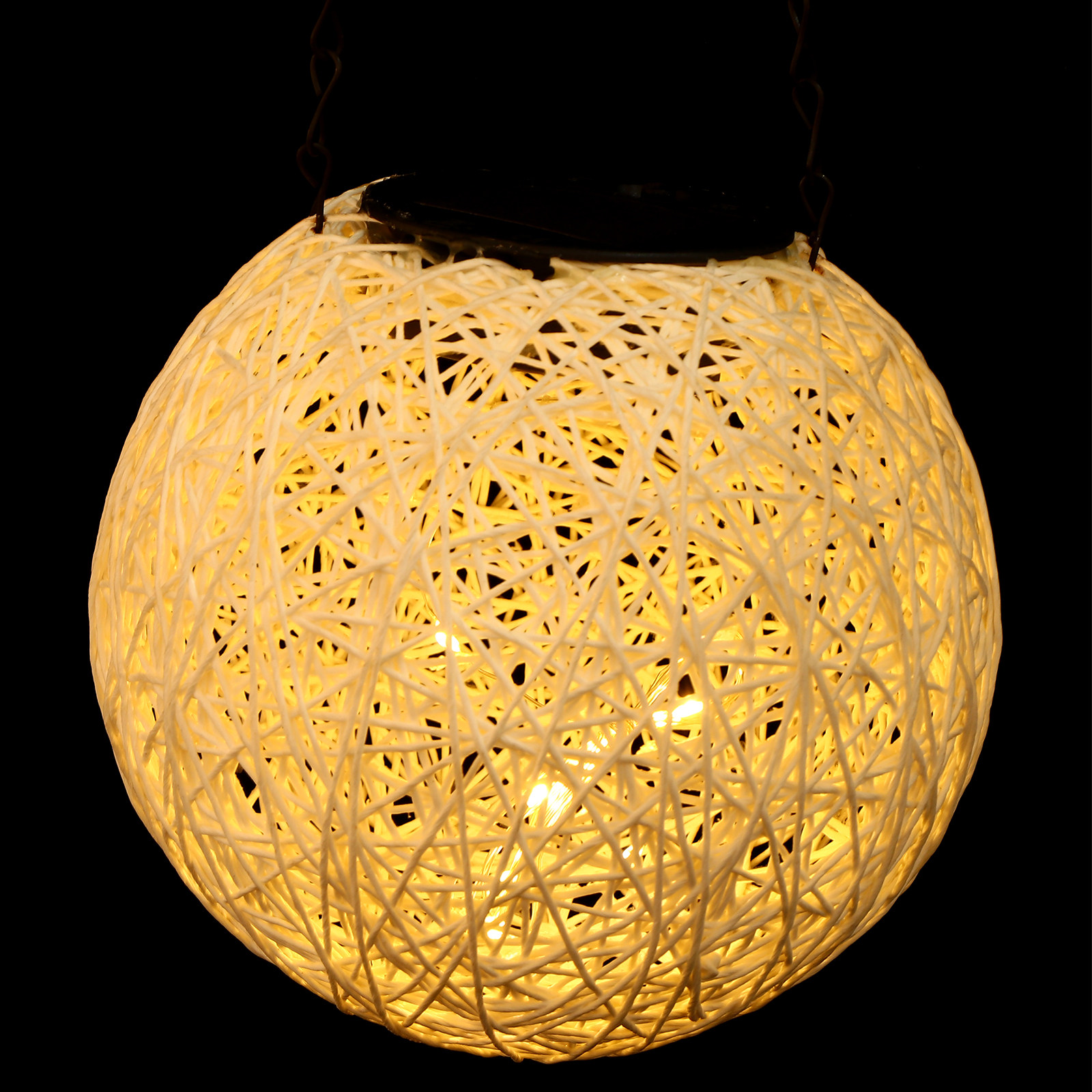 1Pcs Solar Rattan Ball Light O - Outdoor Lighting Yellow incelemesi ve fiyatı