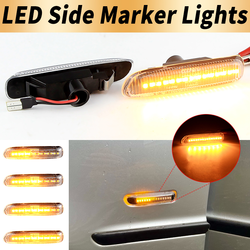 2PCS LED Side Marker Turn Sign - Outdoor Lighting Yellow incelemesi ve fiyatı