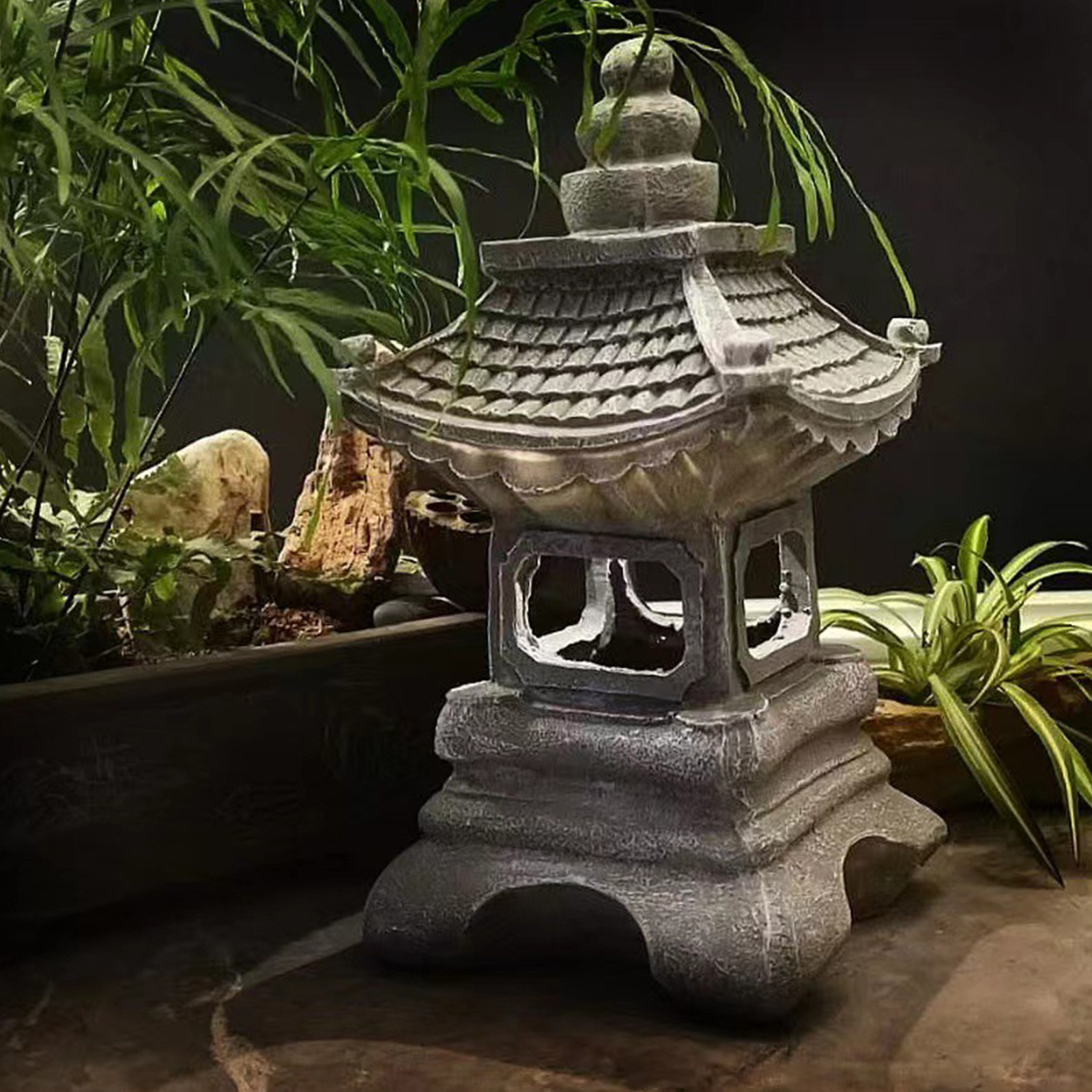 Pagoda Statues Outdoor Solar P - Outdoor Lighting Architectural incelemesi ve fiyatı