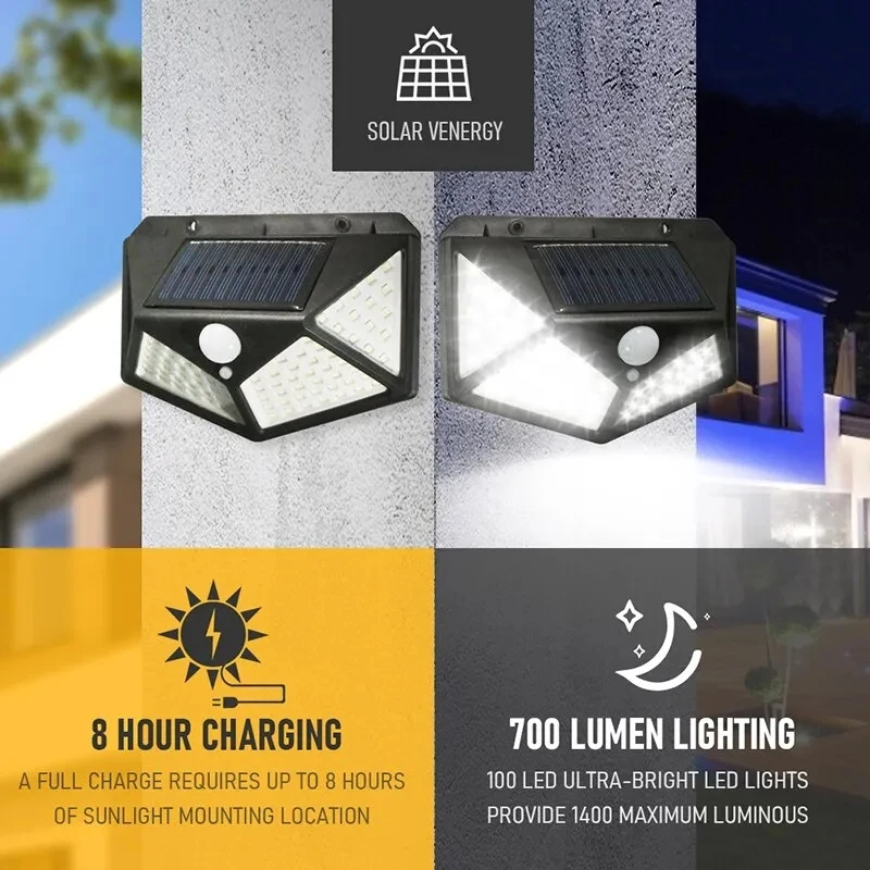 100Led Multifunctional Solar L - Outdoor Lighting Motion Sensor incelemesi ve fiyatı
