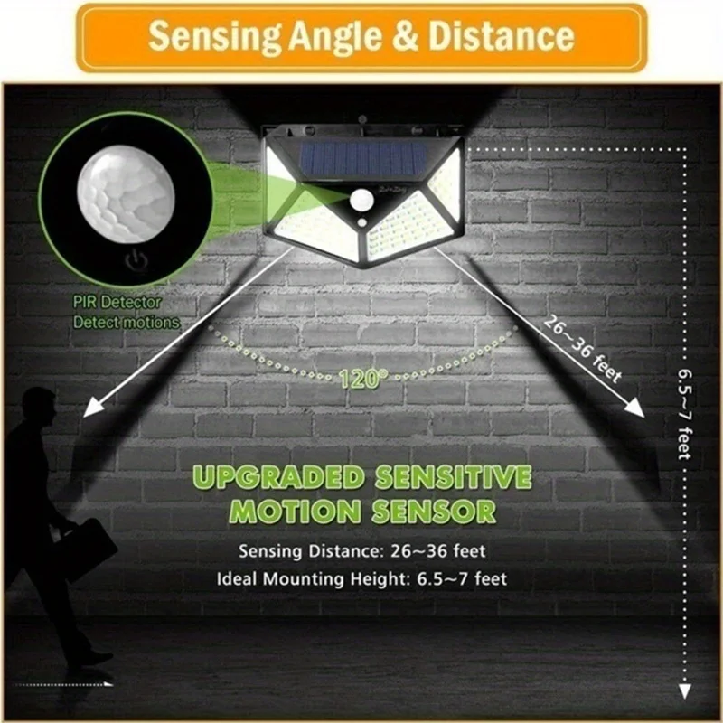 100Led Multifunctional Solar L - Outdoor Lighting Motion Sensor incelemesi ve fiyatı