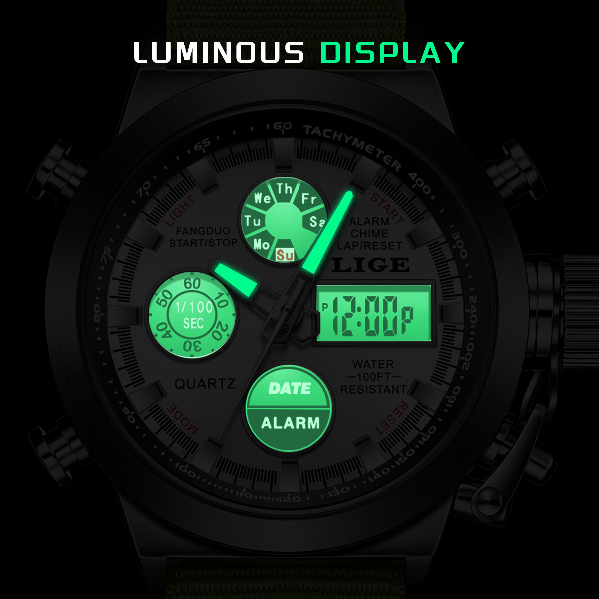 LIGE Outdoor Sport Watch Men D - Outdoor Lighting For Steps incelemesi ve fiyatı