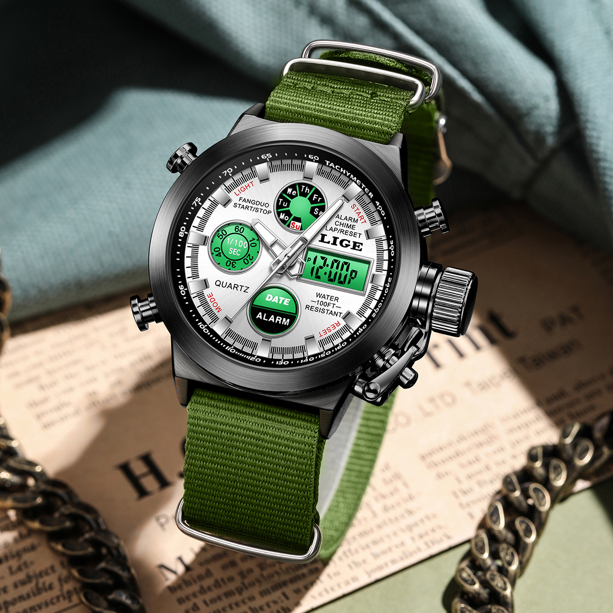 LIGE Outdoor Sport Watch Men D - Outdoor Lighting For Steps incelemesi ve fiyatı