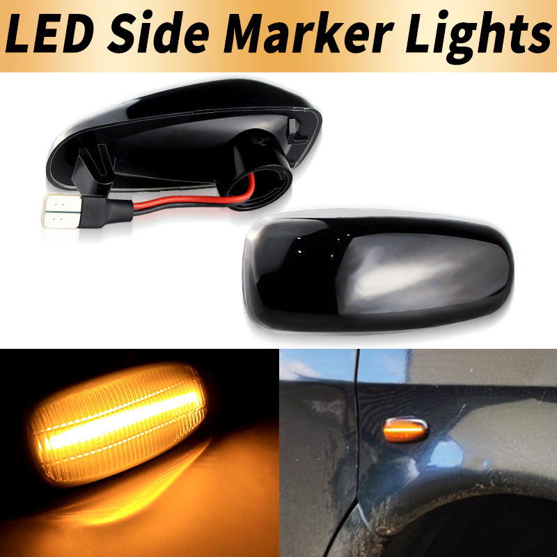 2PCS LED Side Marker Turn Sign - Outdoor Lighting Yellow incelemesi ve fiyatı