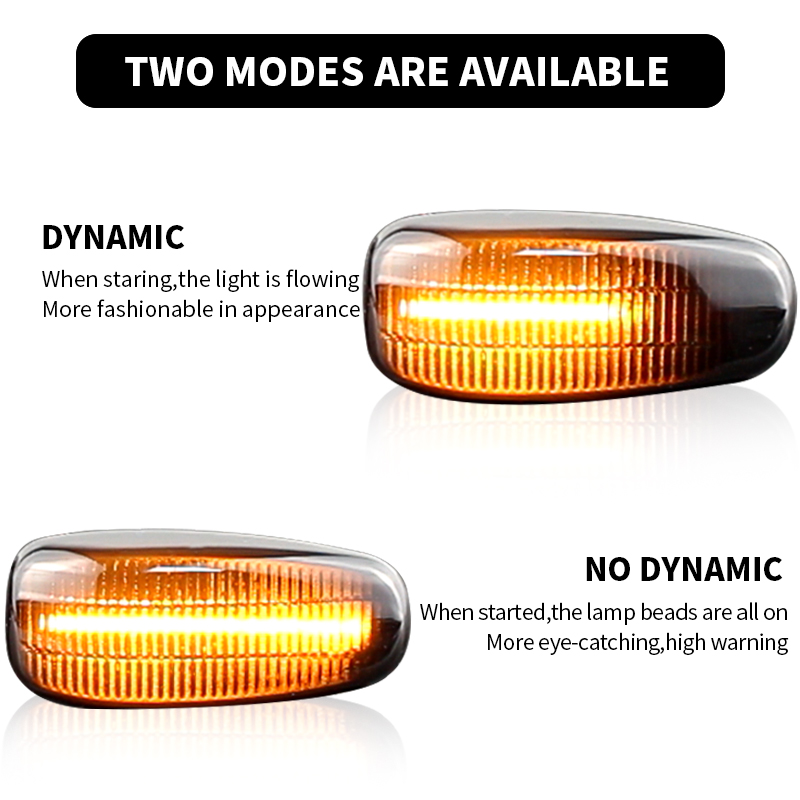 2PCS LED Side Marker Turn Sign - Outdoor Lighting Yellow incelemesi ve fiyatı