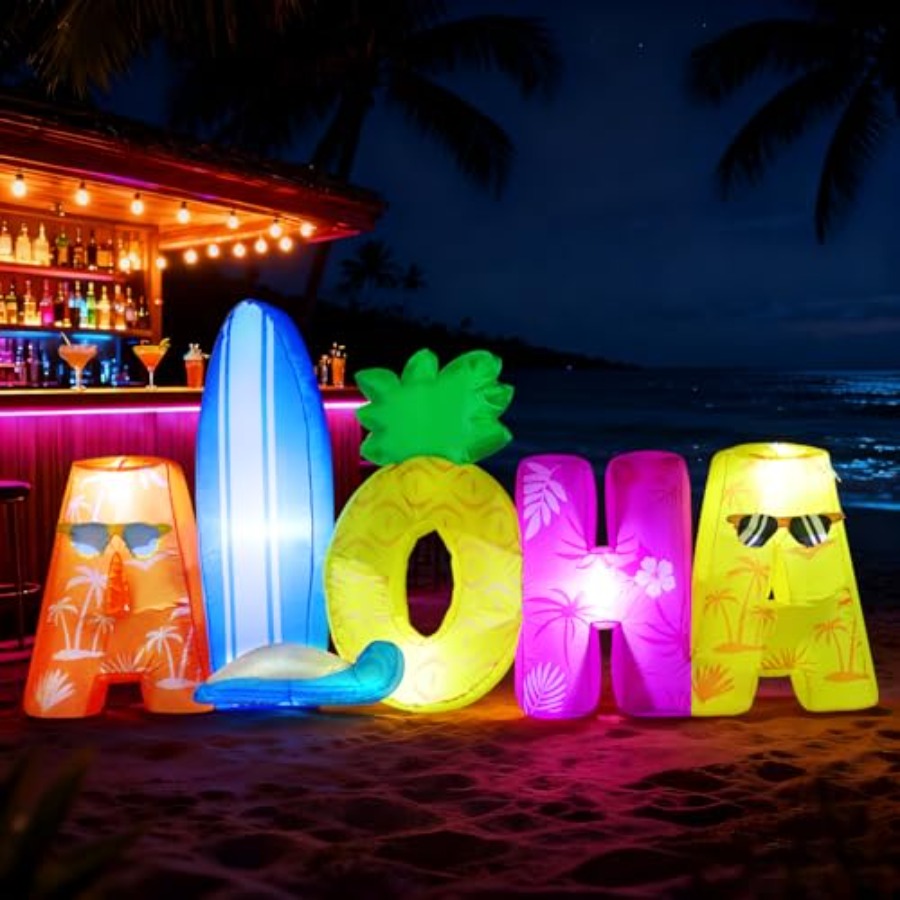 Outdoor tropical beach party d - Outdoor Lighting Yellow incelemesi ve fiyatı