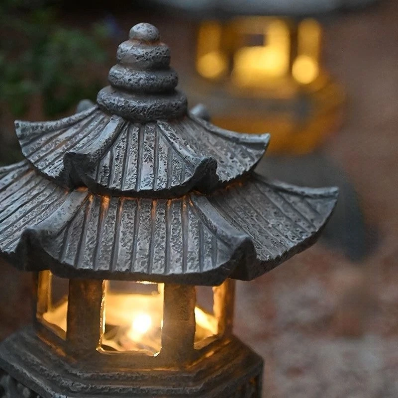 Solar LED Pagoda Lantern for B - Outdoor Lighting Architectural incelemesi ve fiyatı