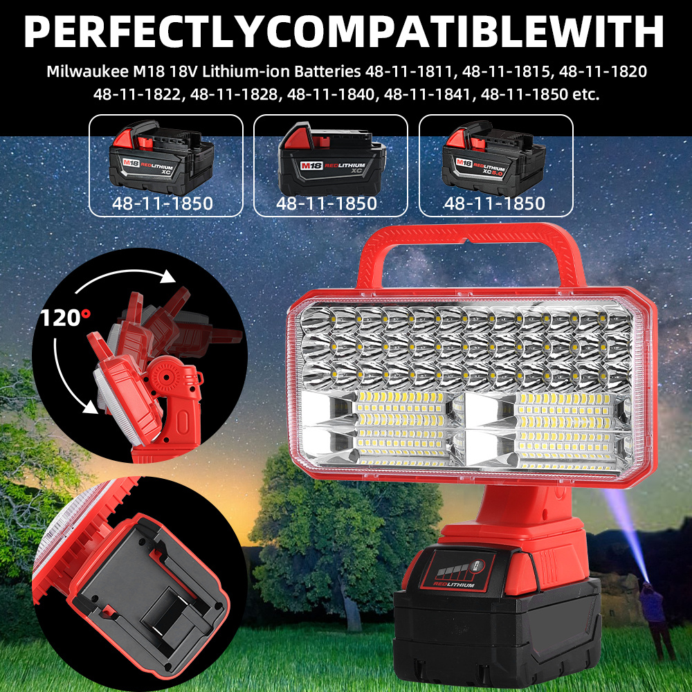 4200LM LED 18V Light for Milwa - Outdoor Lighting Jobs incelemesi ve fiyatı