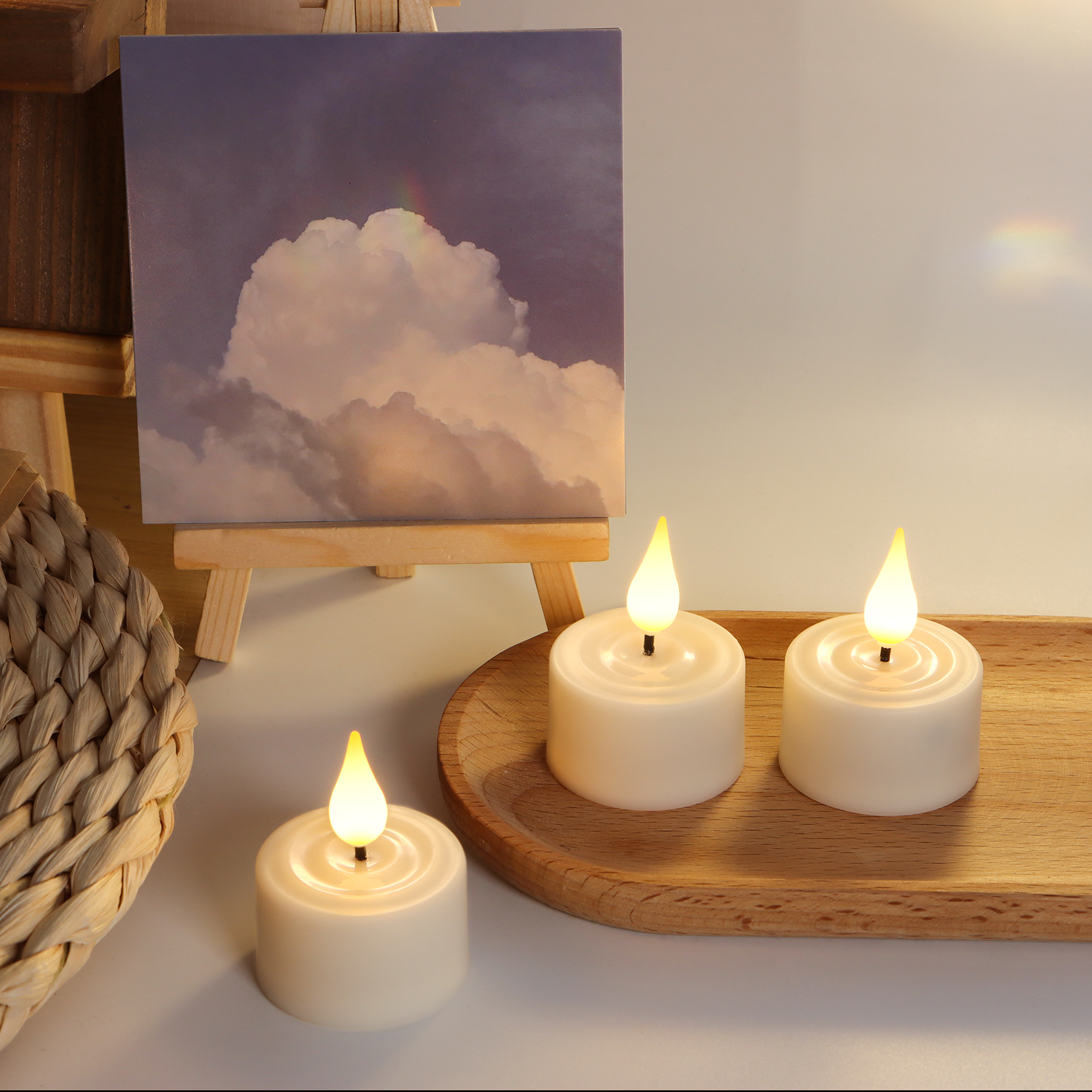 LED Candle Light Rechargeable  - Outdoor Lighting Yellow incelemesi ve fiyatı