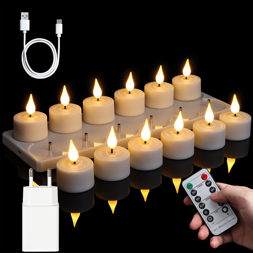 LED Candle Light Rechargeable  - Outdoor Lighting Yellow incelemesi ve fiyatı