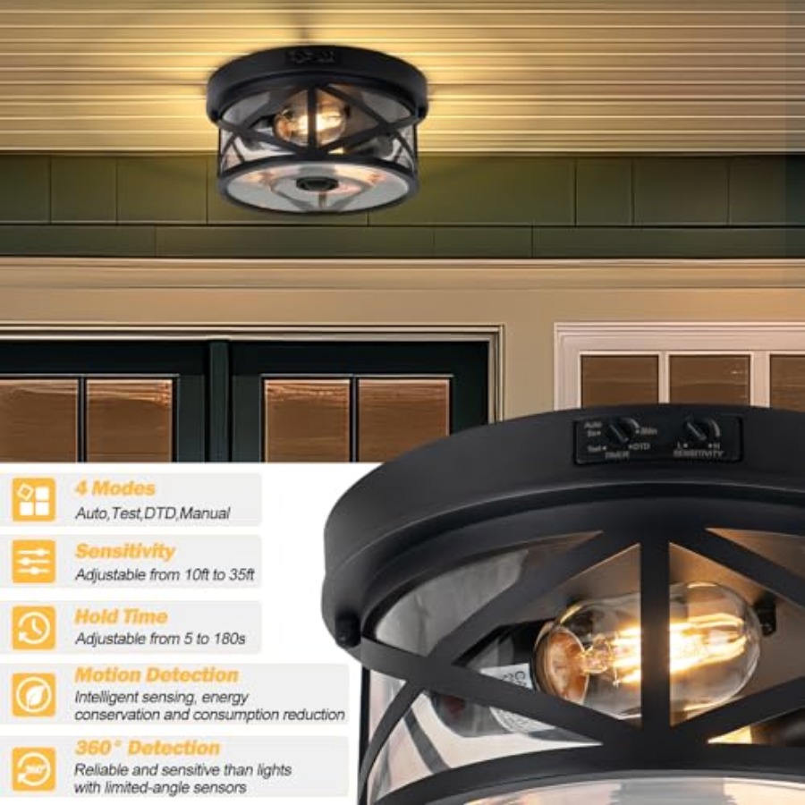 Motion Sensor Outdoor Ceiling  - Outdoor Lighting Fixtures incelemesi ve fiyatı