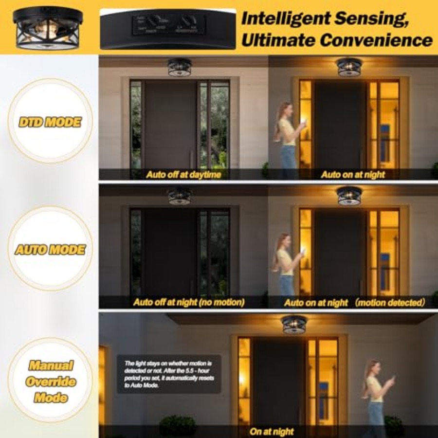 Motion Sensor Outdoor Ceiling  - Outdoor Lighting Fixtures incelemesi ve fiyatı