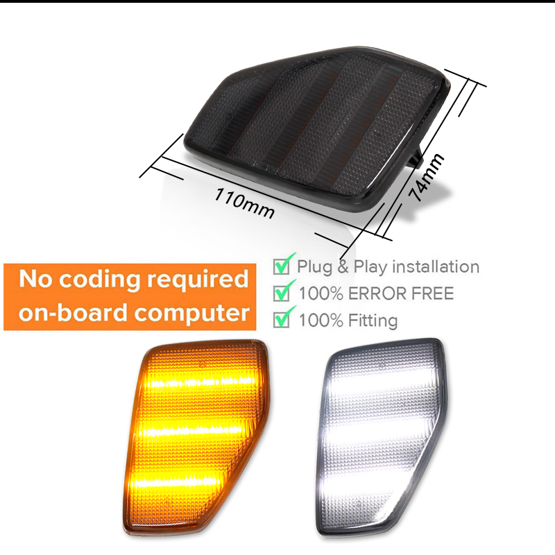 iJDM Car Amber Triple-Row LED  - Outdoor Lighting Yellow incelemesi ve fiyatı